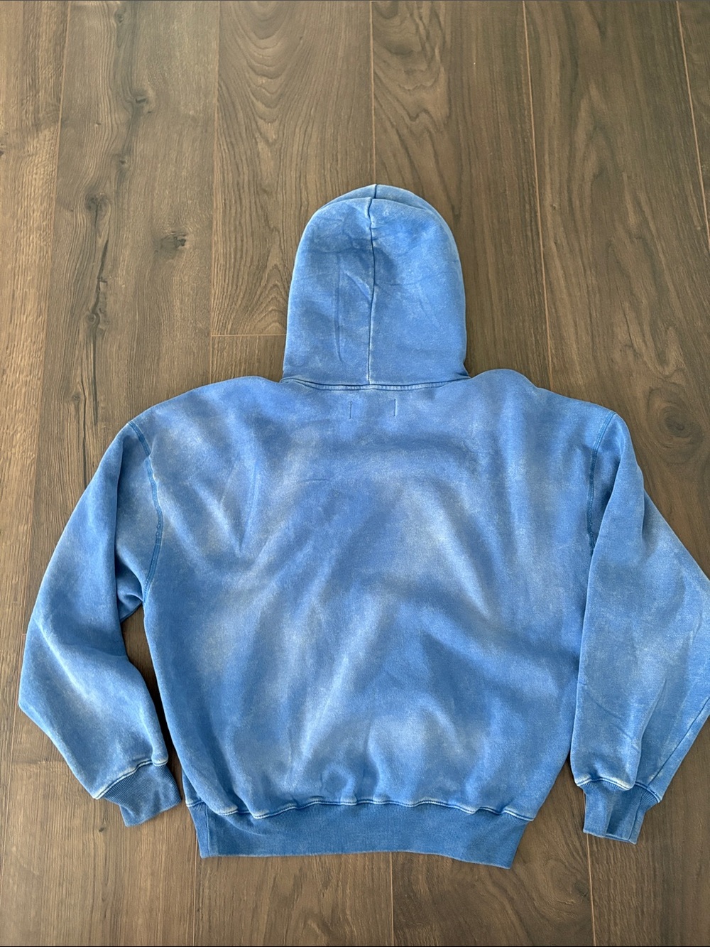 Hollister Baggy Cinch Washed Forest Hills Athletics Hoodie - Blue - L - Picture 9 of 9